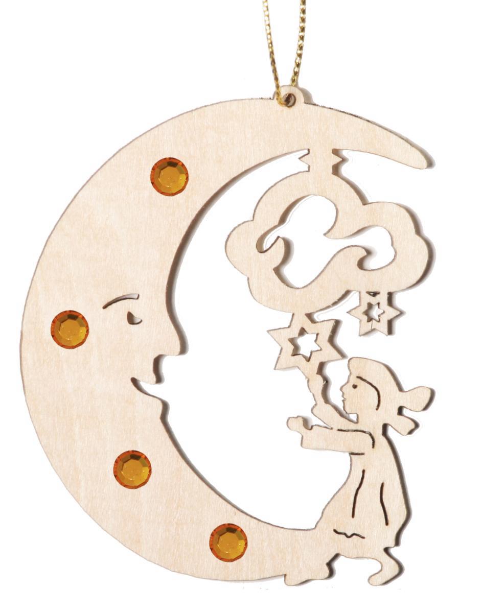 Luna con bambino con Swarovski