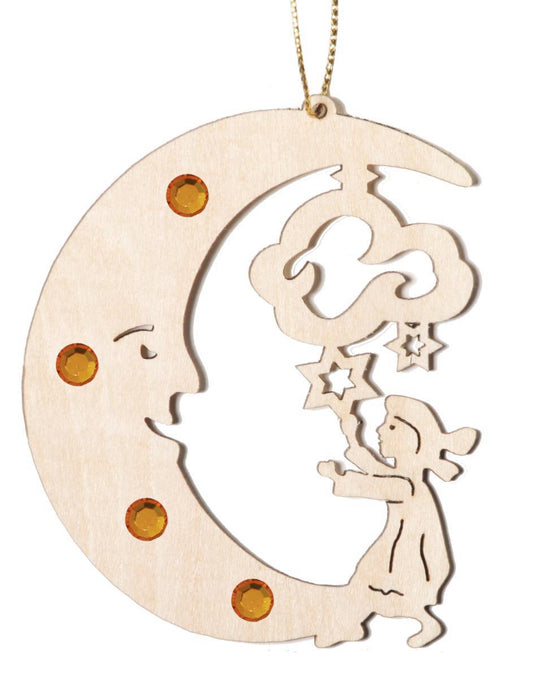 Luna con bambino con Swarovski