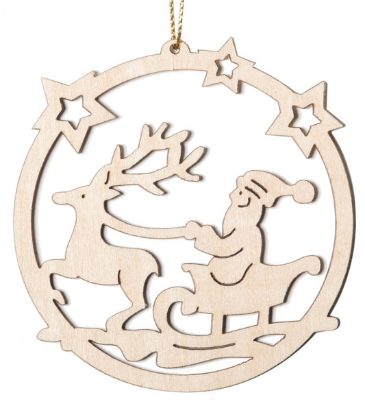 Babbo Natale con cervo