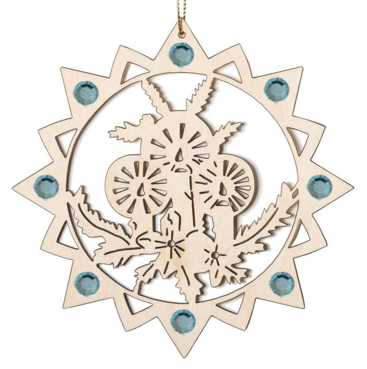 Candele incandescenti con Swarovski decorazione di Natale