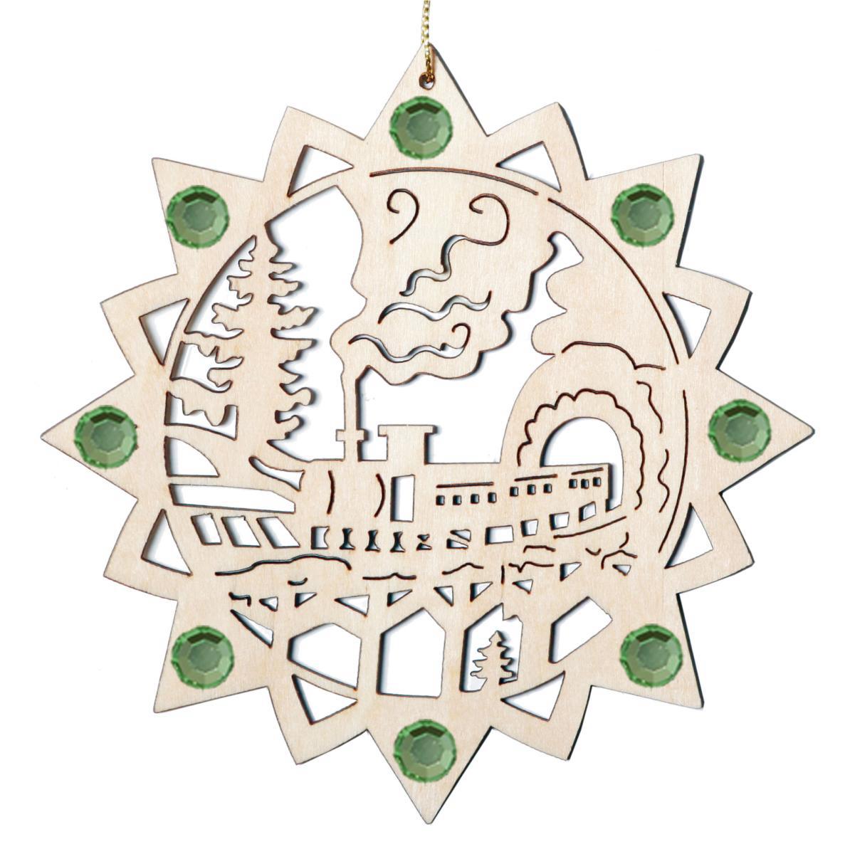 Decorazione di Natale Treno con cristalli Swarovski da appendere