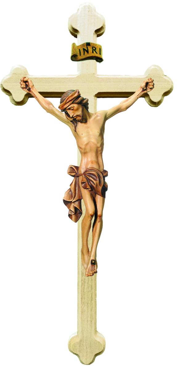 Corpo di Cristo con croce barocca - 40.0 cm