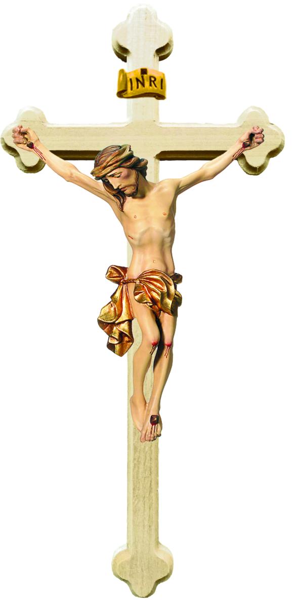 Corpo di Cristo con croce barocca - 40.0 cm