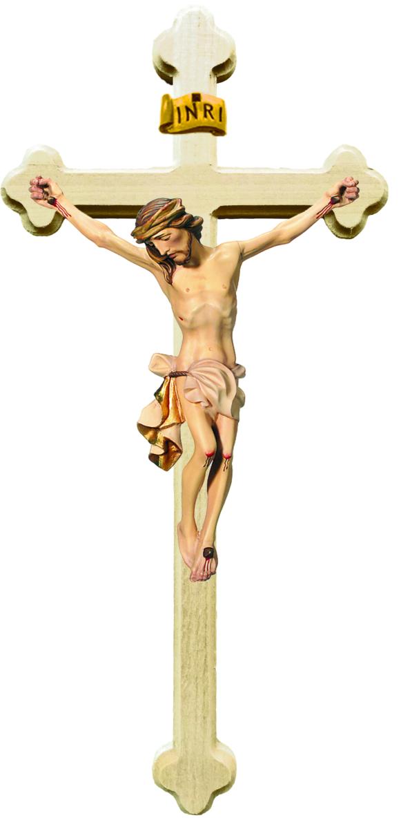 Corpo di Cristo con croce barocca - 27.0 cm