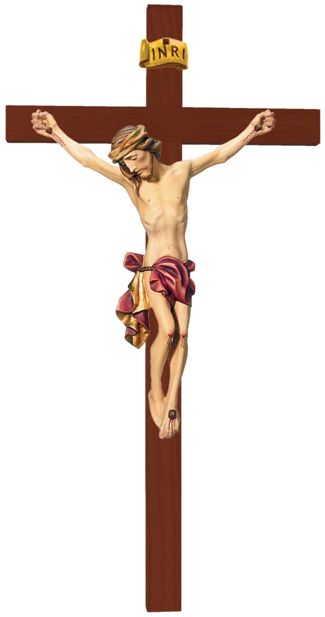 Corpo di Cristo finemente scolpito in legno pregiato - 80.0 cm