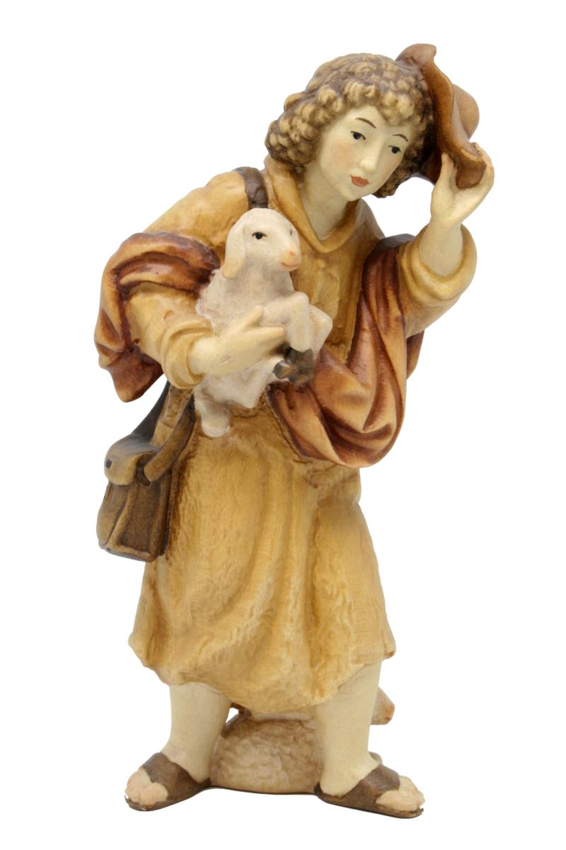 Pastorello con cappello e pecorelle - 14.0 cm