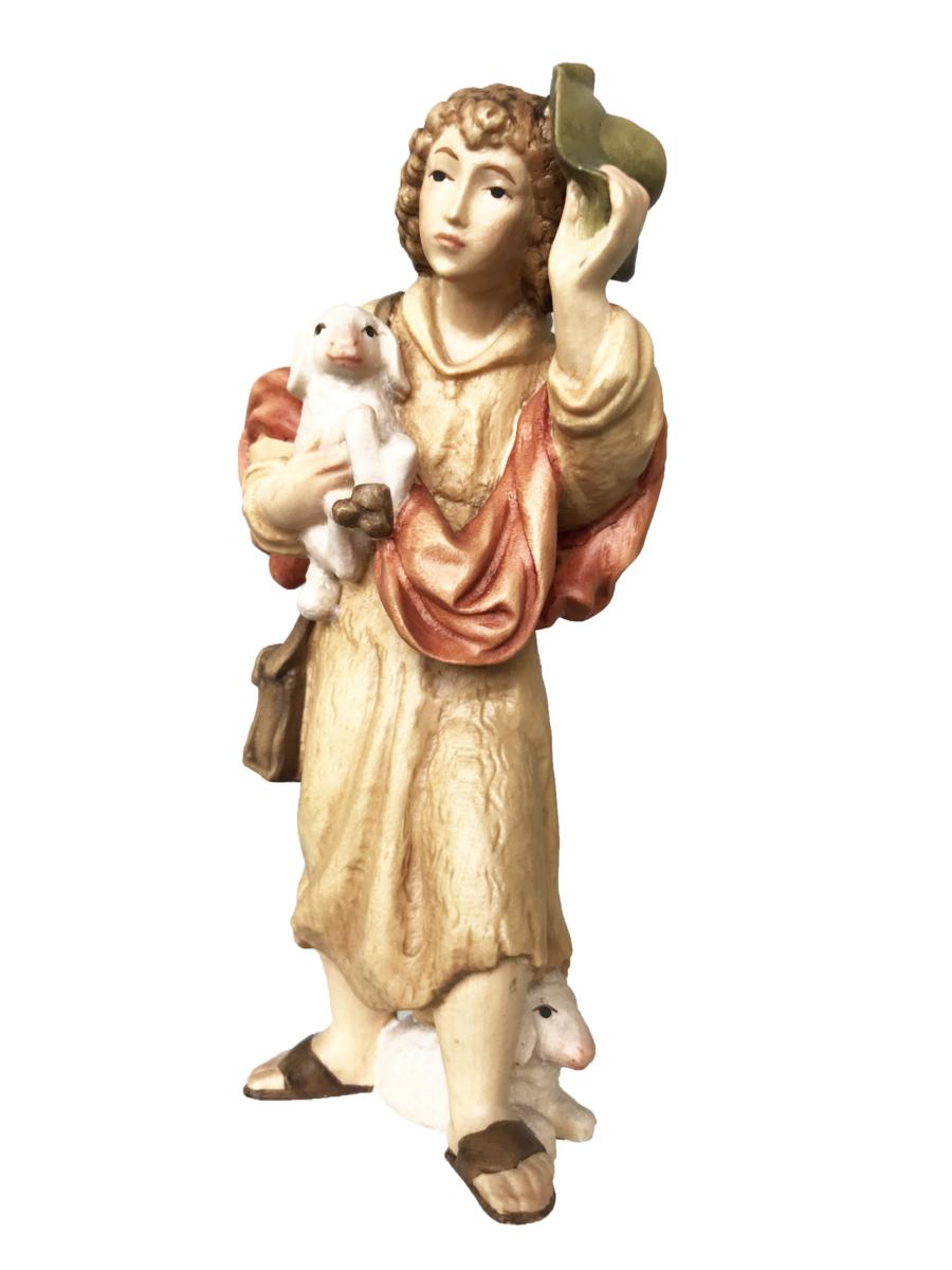 Pastorello con cappello e pecorelle - 28.0 cm