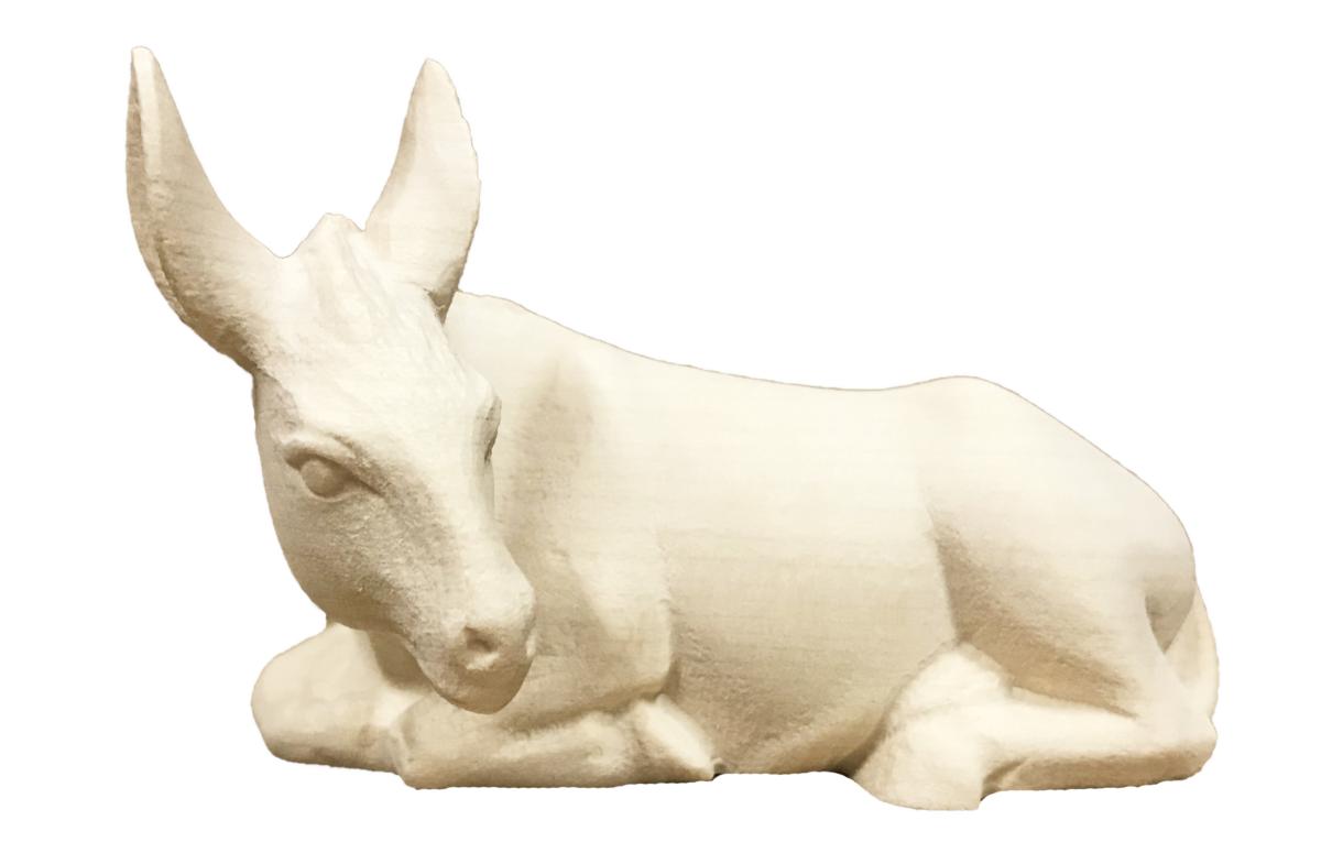 Asino da presepe sdraiato - 28.0 cm