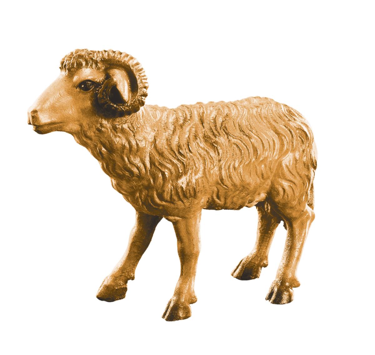 Montone animale presepio legno - 14.0 cm