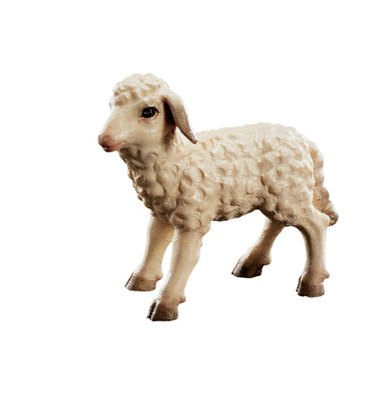 Agnello intagliato legno - 56.0 cm