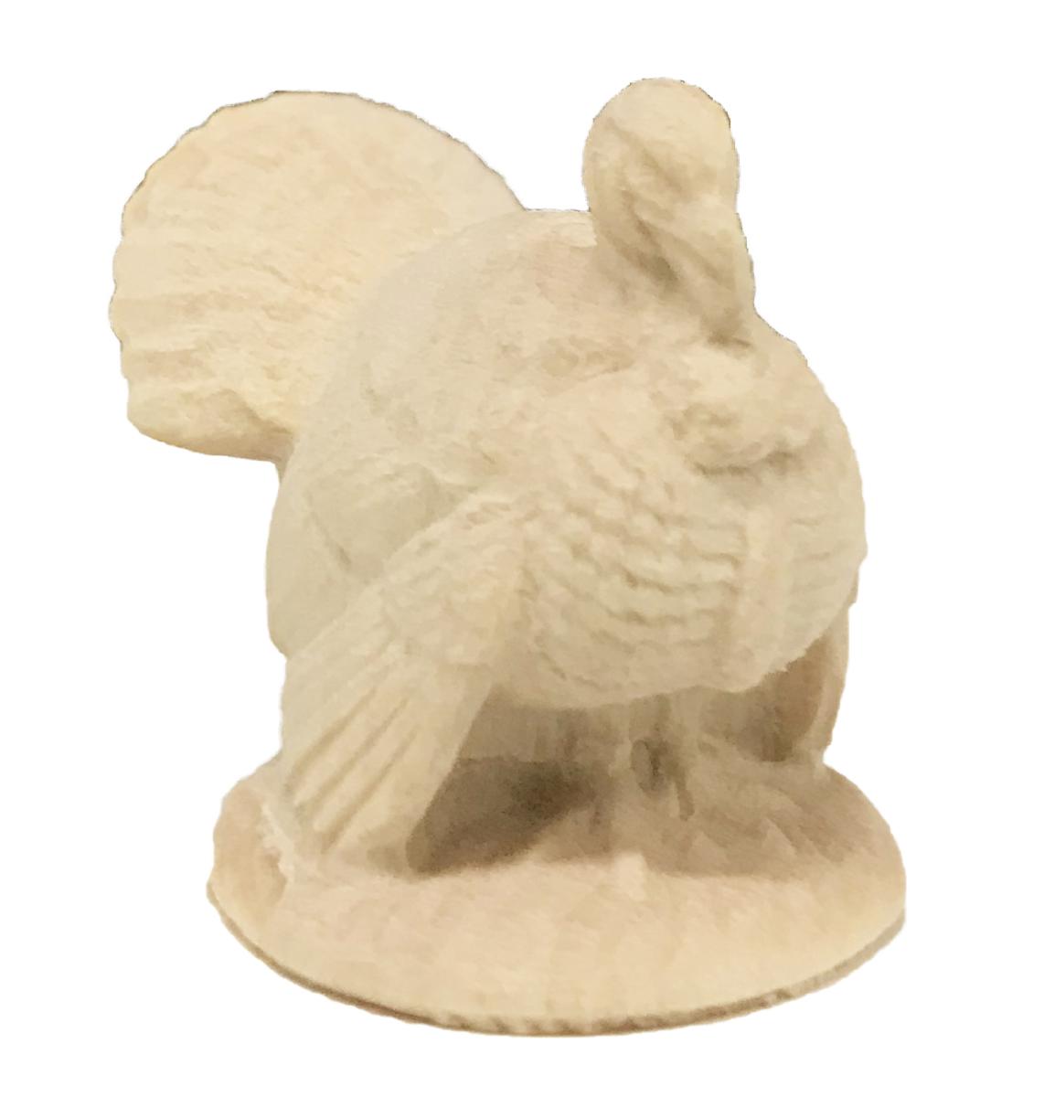 Tacchino in legno da presepe - 12.0 cm