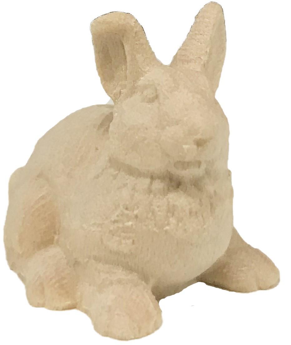 Coniglietto in legno dacero - 14.0 cm