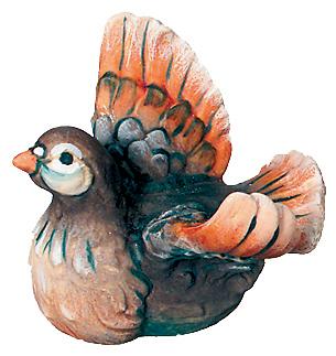La colomba in legno da presepe - 13.0 cm