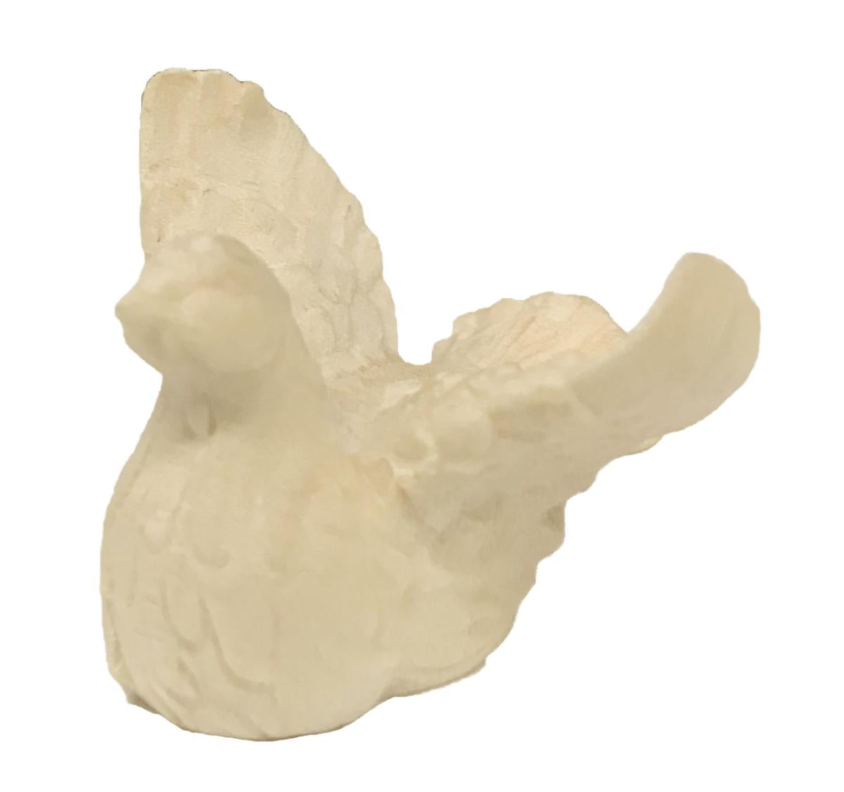 La colomba in legno da presepe - 11.0 cm
