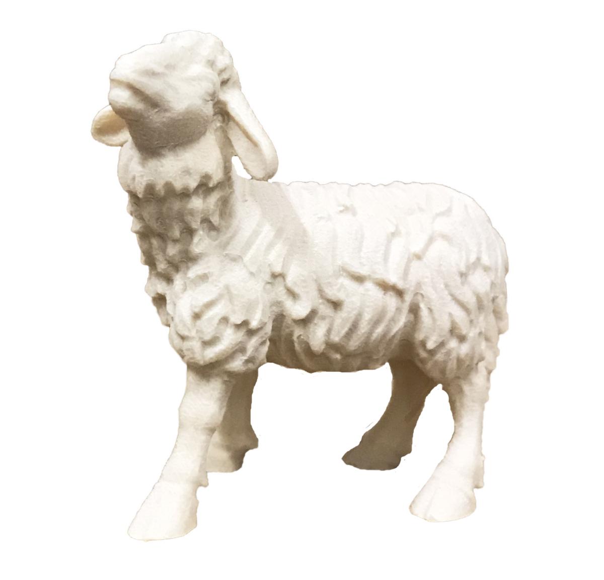 Pecora in cammino di legno - 12.0 cm
