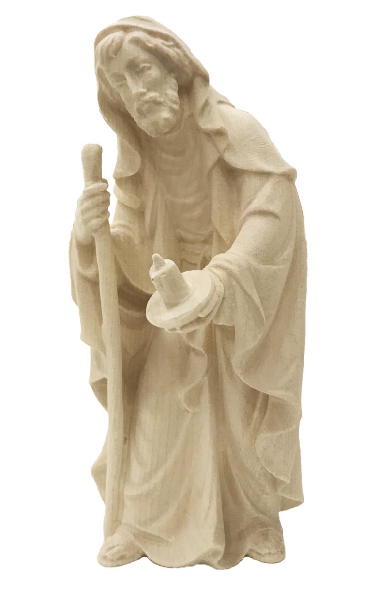 San Giuseppe con bastone e candela - 14.0 cm