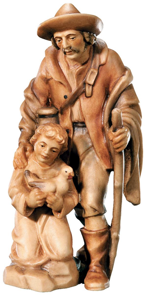 Pastore con bambino e colomba - 11.0 cm