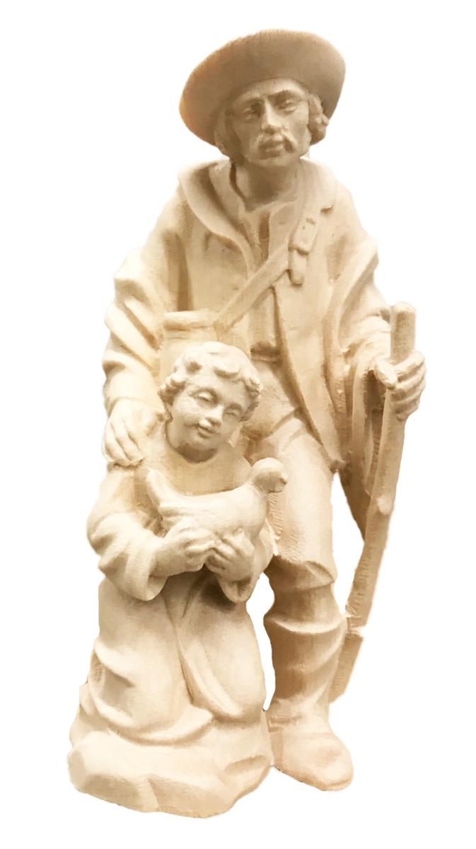 Pastore con bambino e colomba - 11.0 cm