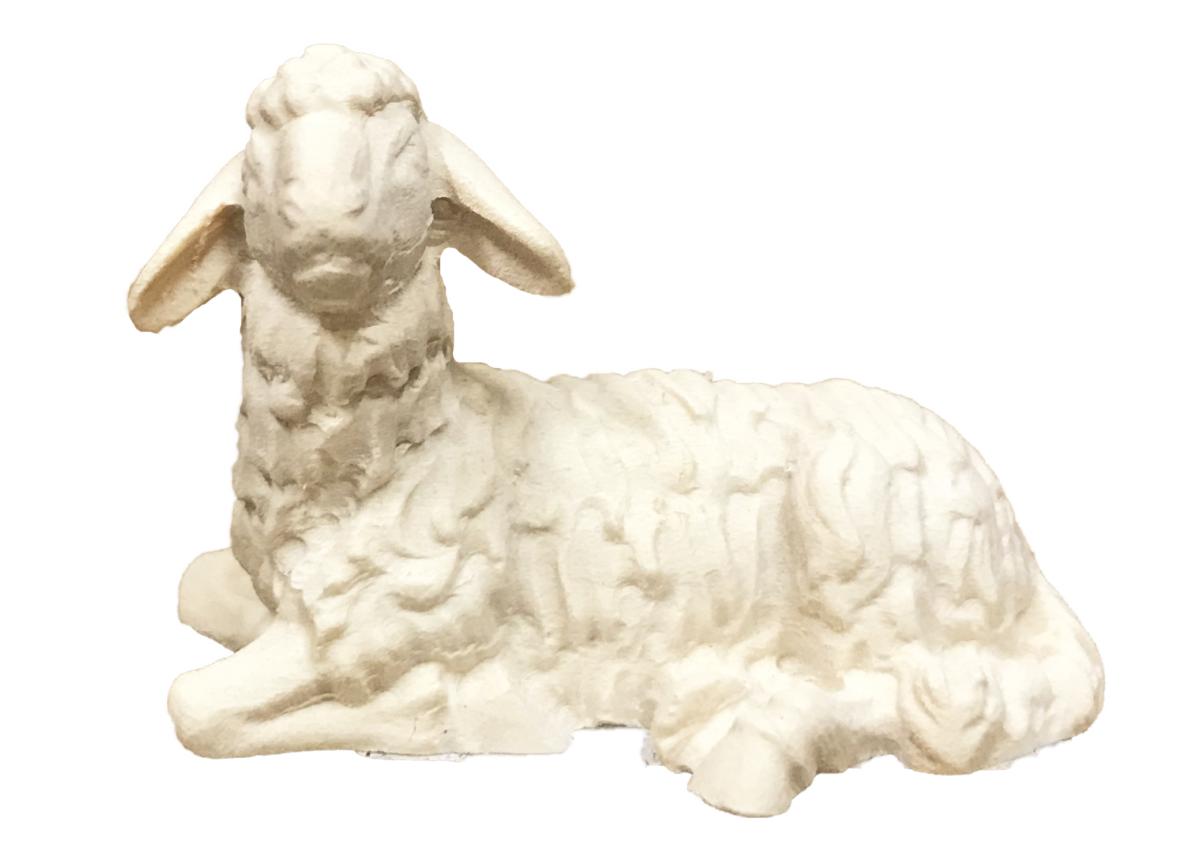 Pecora sdraiata con testa girata a sinistra - 7.0 cm