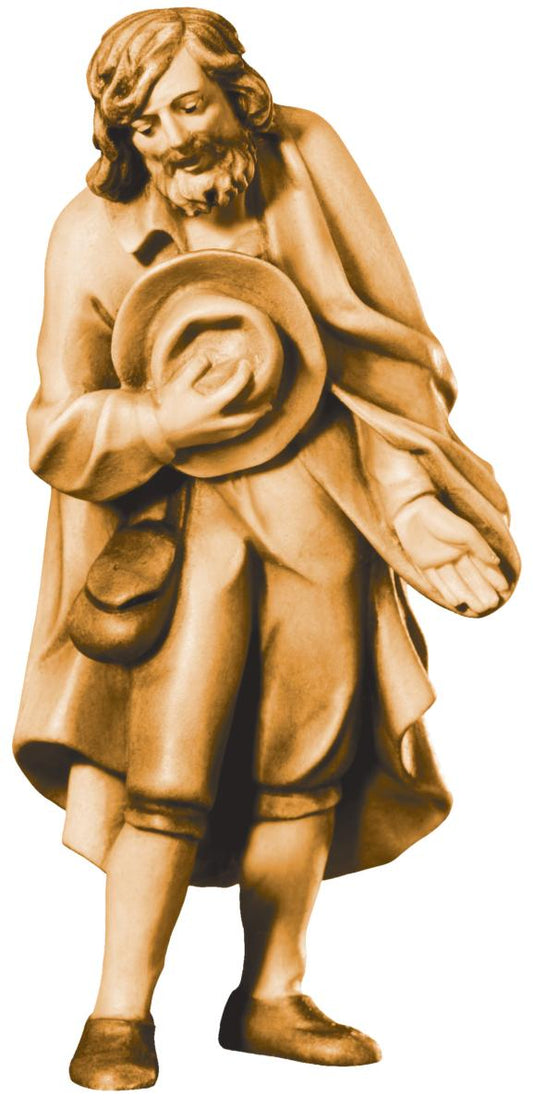 Pastore con cappello in legno - 9.0 cm