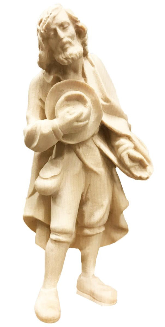 Pastore con cappello in legno - 9.0 cm