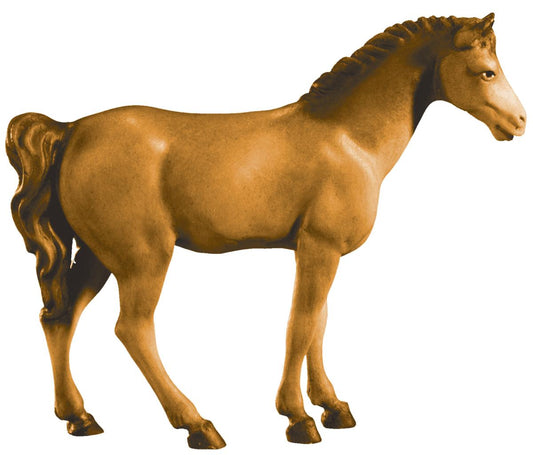 Cavallo bruno in legno - 9.0 cm