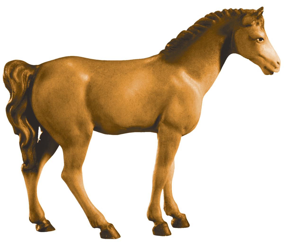 Cavallo bruno in legno - 10.0 cm