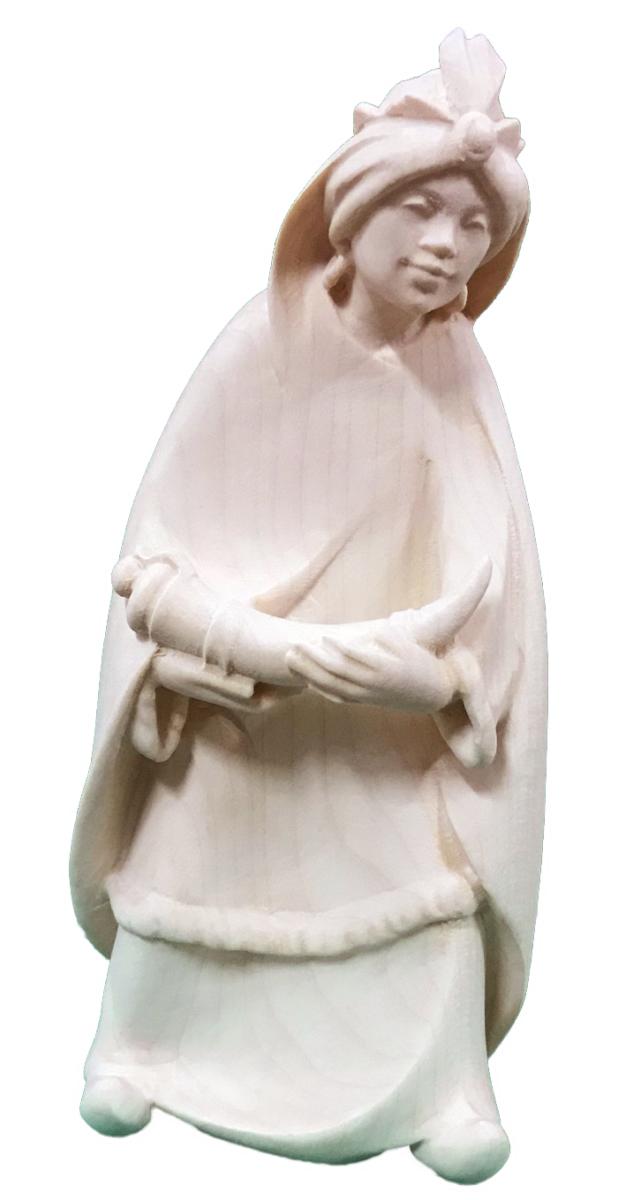 Personaggio per presepe Re Magio Moro Gaspare in legno - 14.0 cm
