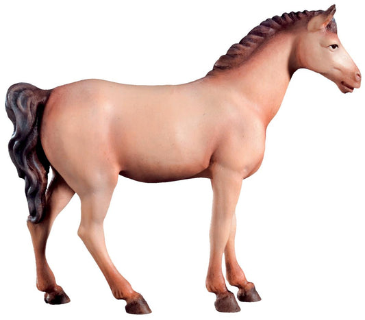 Cavallo bianco in legno per presepe - 10.0 cm