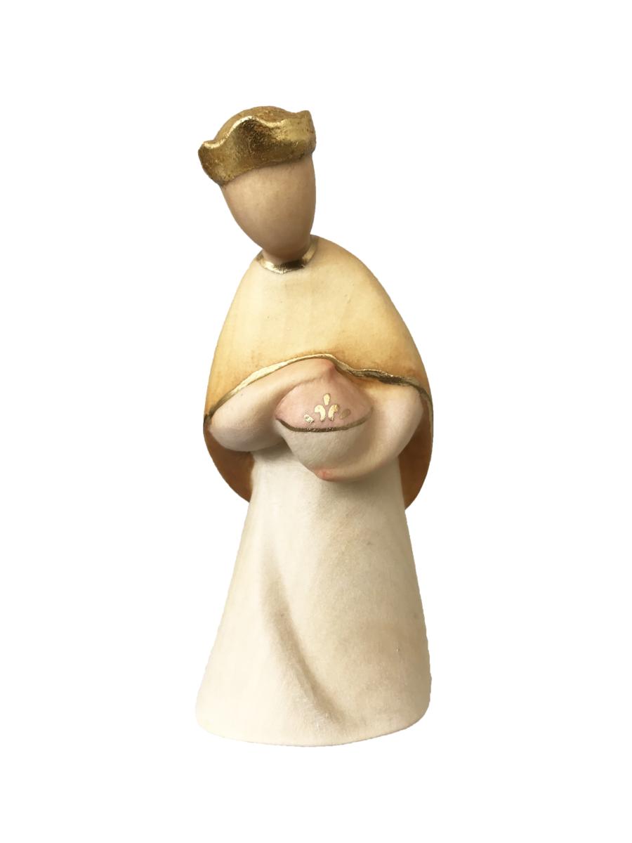 Re Magio Baldassarre in legno - 14.0 cm