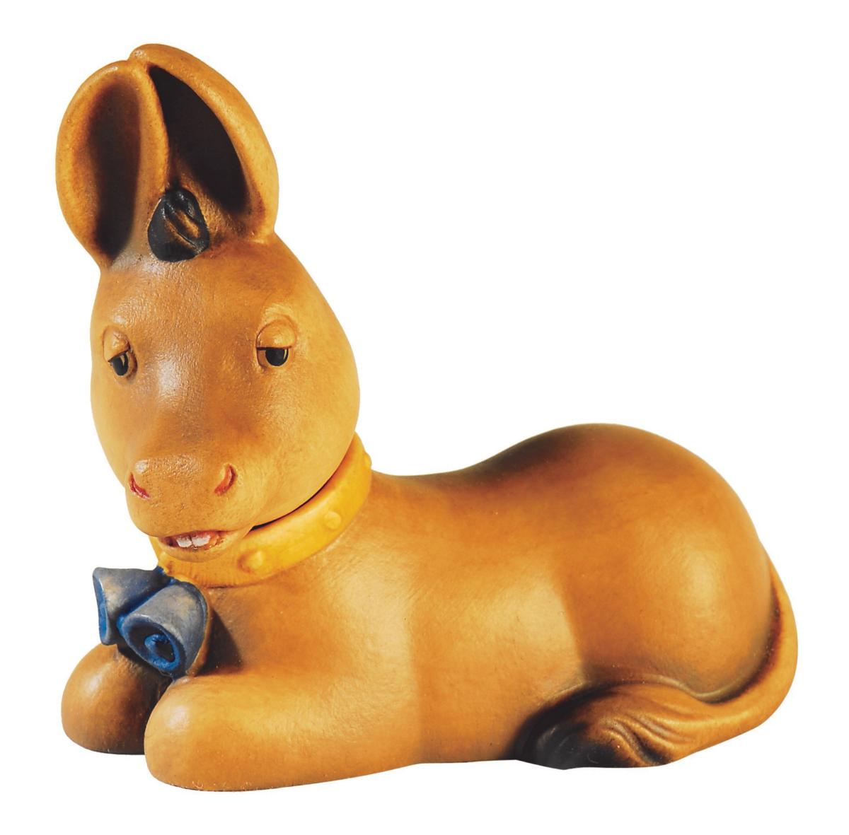 Asino da presepe in legno - 10.0 cm