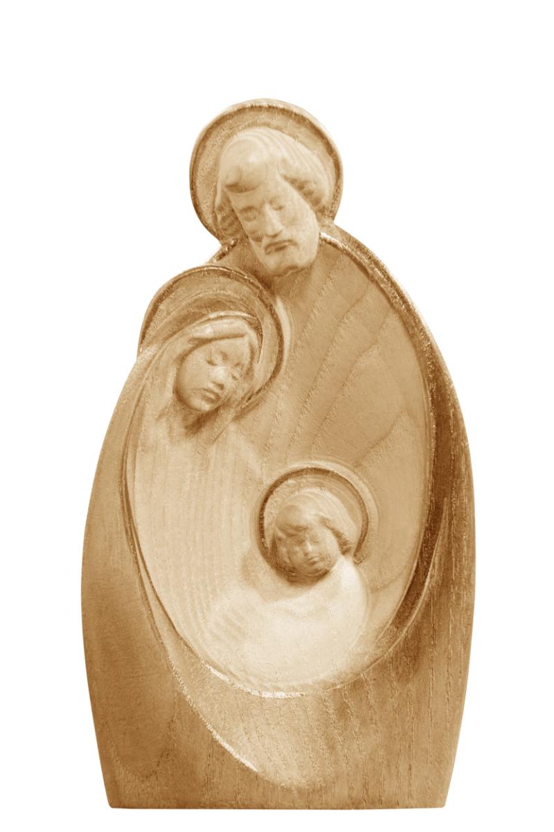 Sacra famiglia classica in legno - 10.0 cm