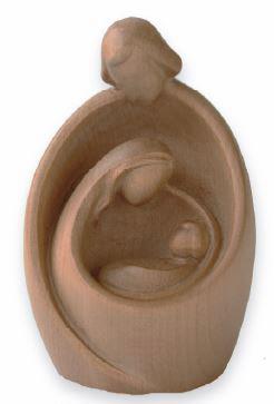 Sacra Famiglia abbraccio in legno - 15.0 cm
