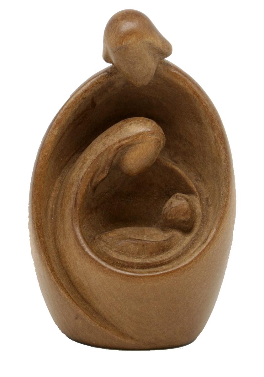 Sacra Famiglia abbraccio in legno - 12.0 cm