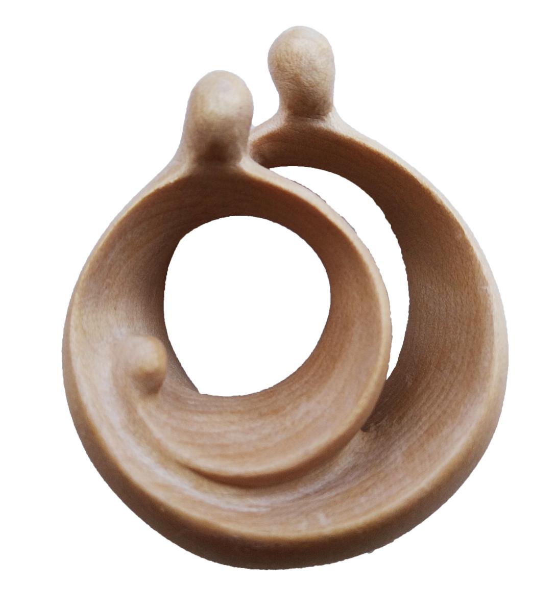 Natività in stile moderno in legno - 18.0 cm