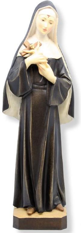 Statua Santa Rita da Cascia in legno - 20.0 cm