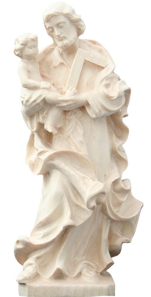 San Giuseppe col Bambino in legno - 10.0 cm