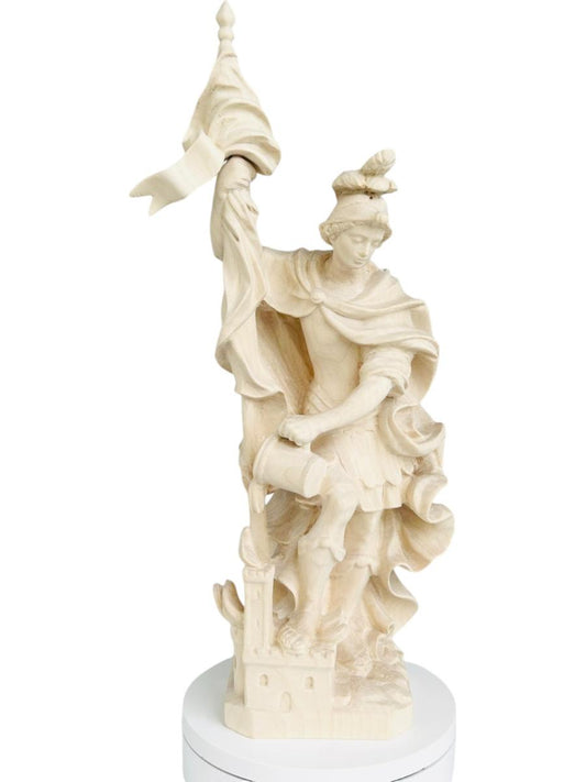 San Floriano con bandiera in legno - 200.0 cm