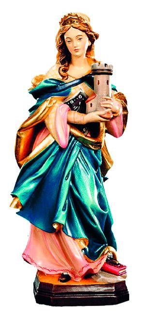 Santa Barbara scolpita in legno - 150.0 cm