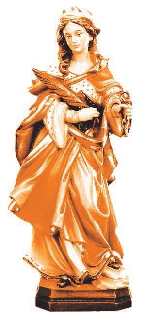 Scultura di Santa Apollonia in legno - 36.0 cm