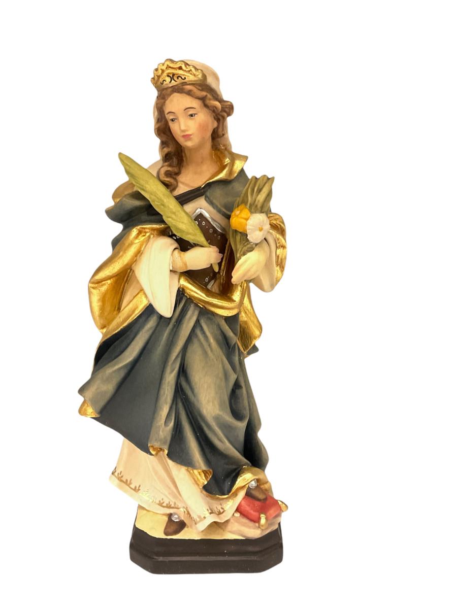 Statua in legno di Santa Dorotea - 36.0 cm