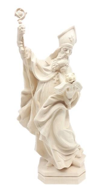 Sant' Ignazio in legno con testa di leone - 20.0 cm
