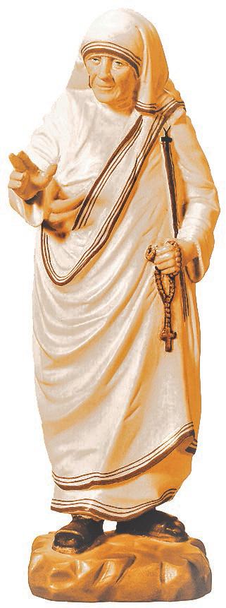 Statua Madre Teresa di Calcutta di legno - 12.0 cm