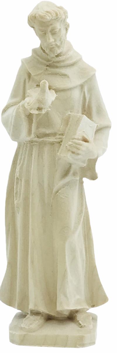 Statua San Francesco Assisi con colomba in legno - 30.0 cm