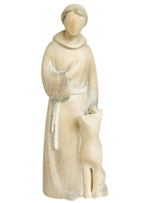 San Francesco in stile moderno in legno - 30.0 cm