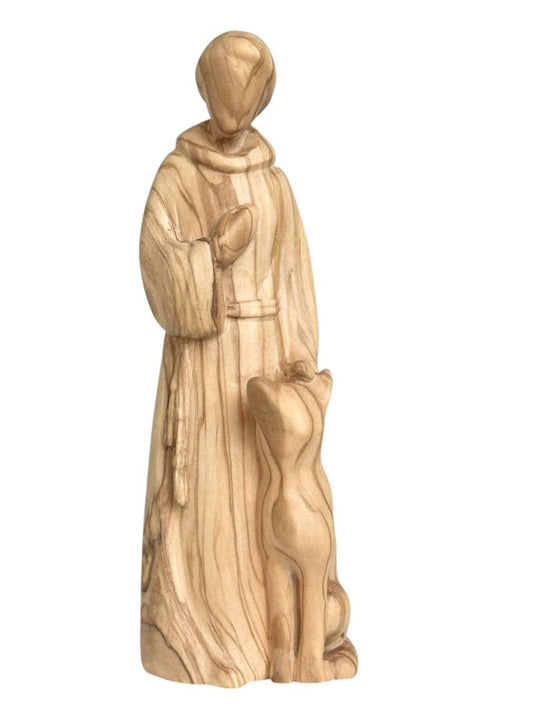 San Francesco in stile moderno in legno - 8.0 cm