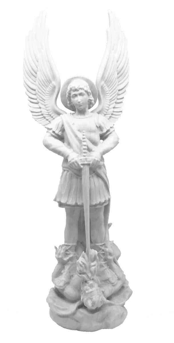 Statua di San Michele Arcangelo vetroresina - 40.0 cm