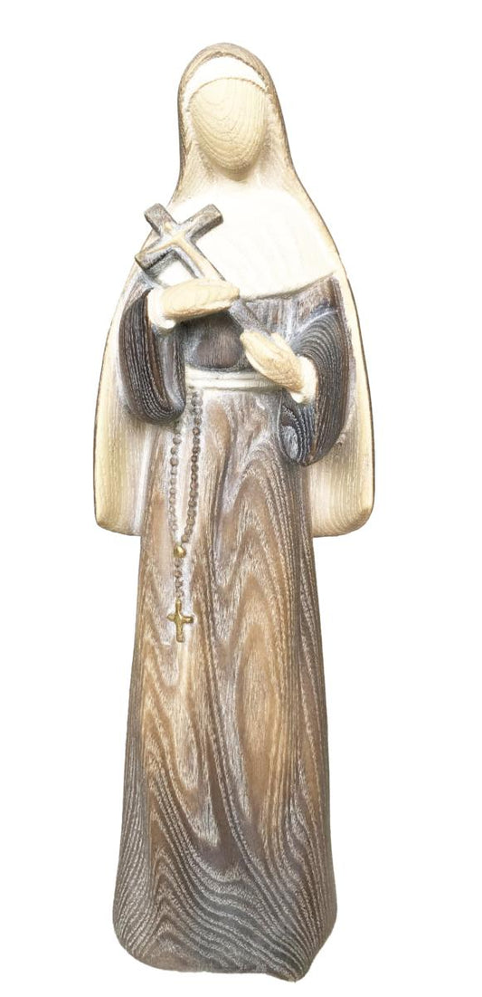 Statua Santa Rita da Cascia design moderno - 8.0 cm