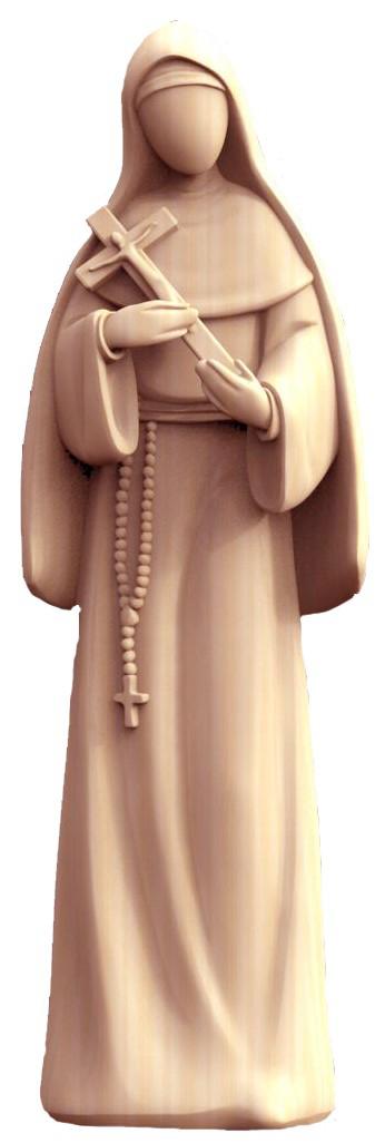 Statua Santa Rita da Cascia design moderno - 12.0 cm