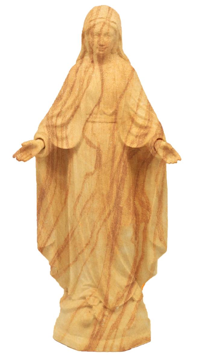 Immacolata statua Miracolosa di legno - 20.0 cm